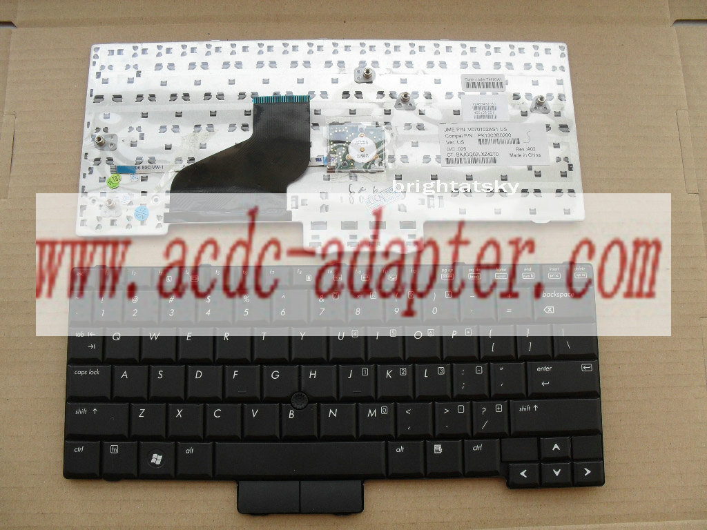 Original New HP EliteBook 2500 2530 2530p US Keyboard Black - Click Image to Close